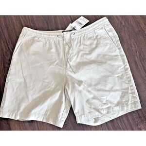 Barbour Men's Oxtown 7-1/2" Drawstring Casual Cotton Shorts Beige XL
